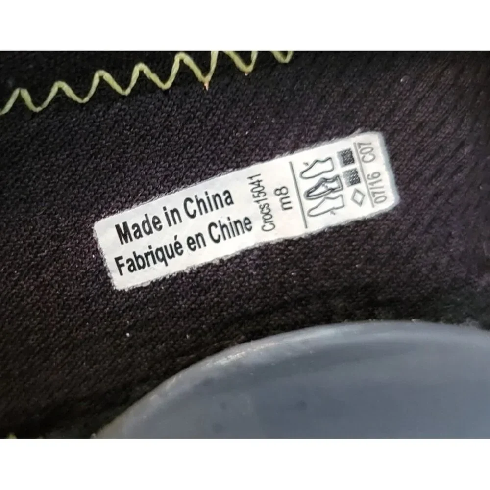 Crocs Swiftwater Mesh Water Sandals Men 8 Black Deck Shoes Beach Summer Women 10